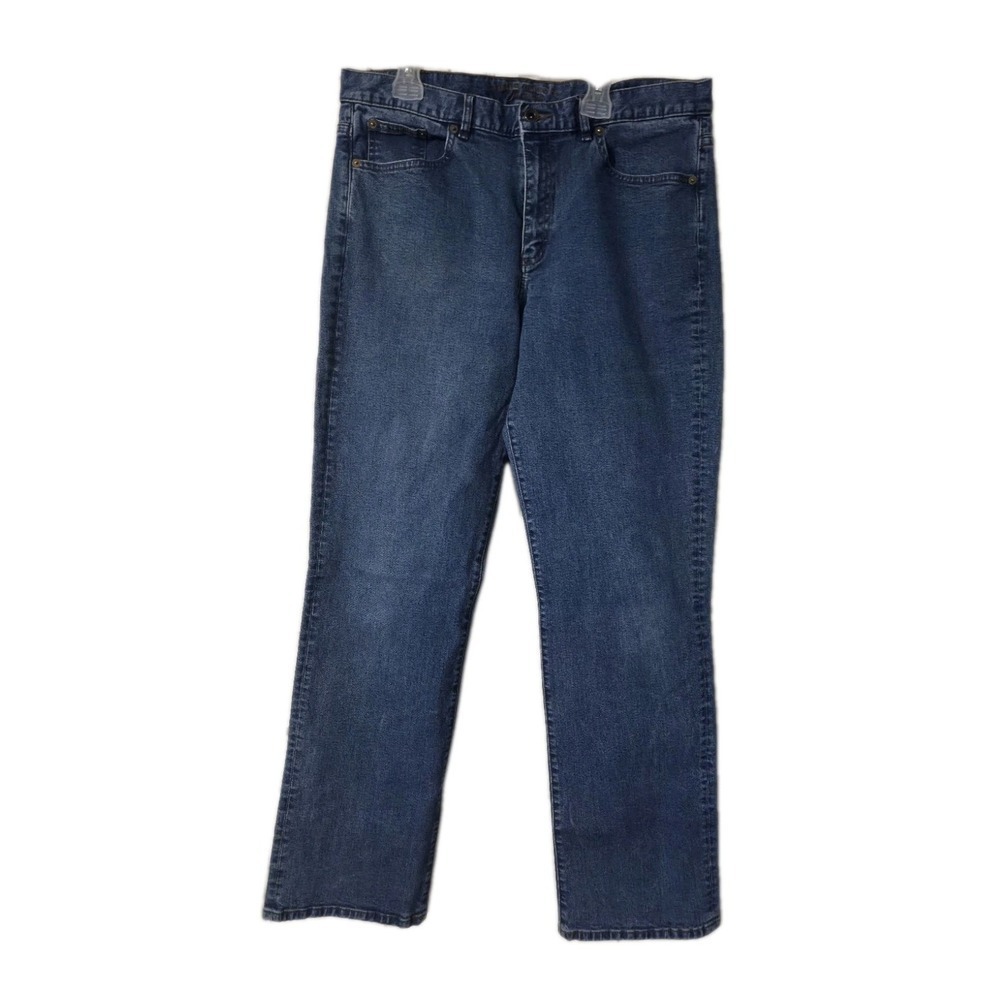 LRL Ralph Lauren Womens Size 12 Blue Classic Straight Leg Denim Jean - Picture 1 of 5